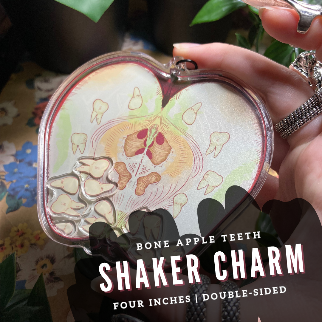 "Bone Apple Teeth" Shaker Charm!