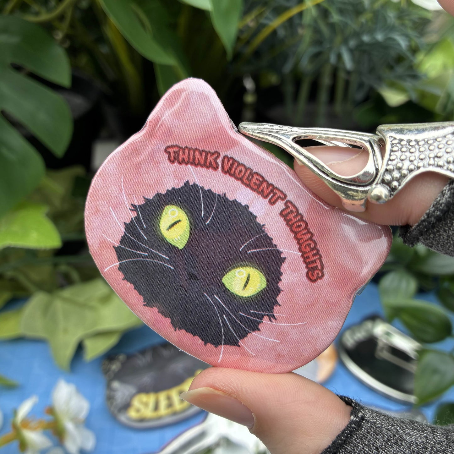 Phantom Cat-shaped Buttons