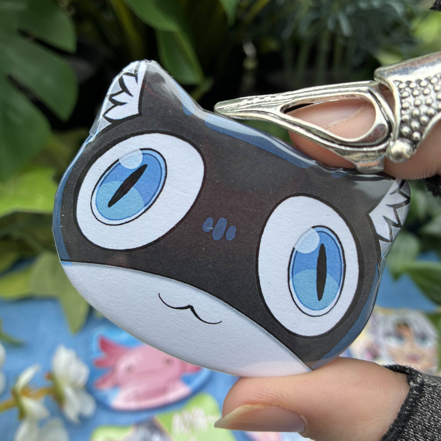 Morgana Cat-shaped button!