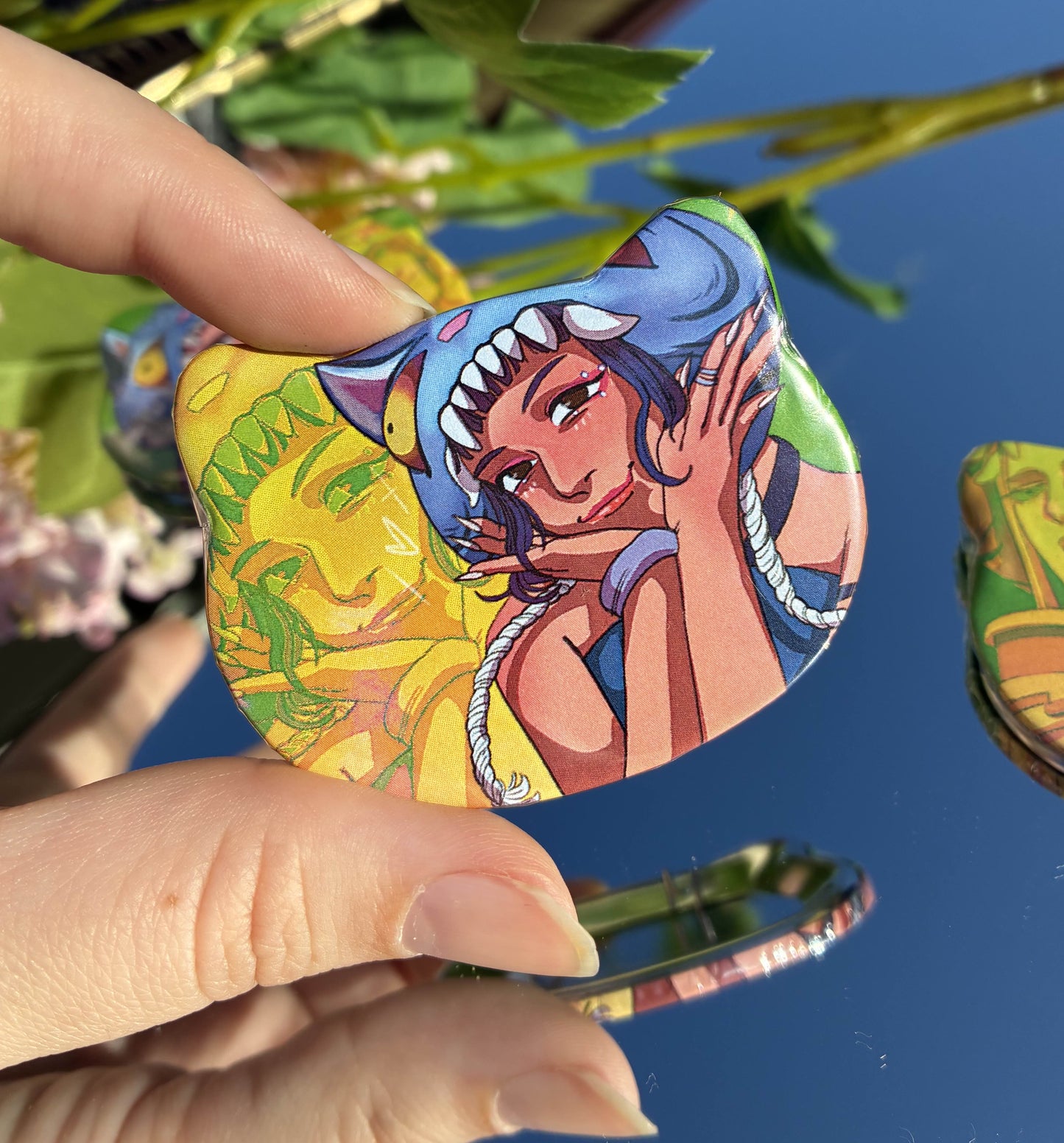 Your Idol Hunters Cat Buttons!