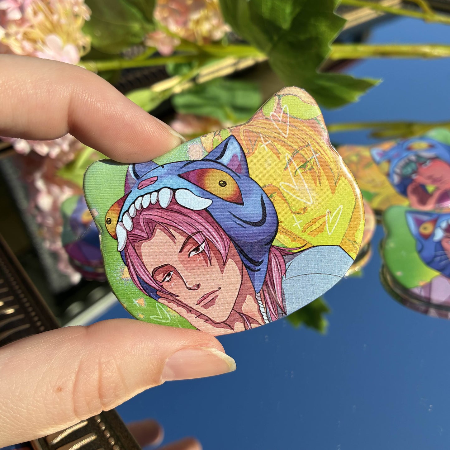 Your Idol Hunters Cat Buttons!