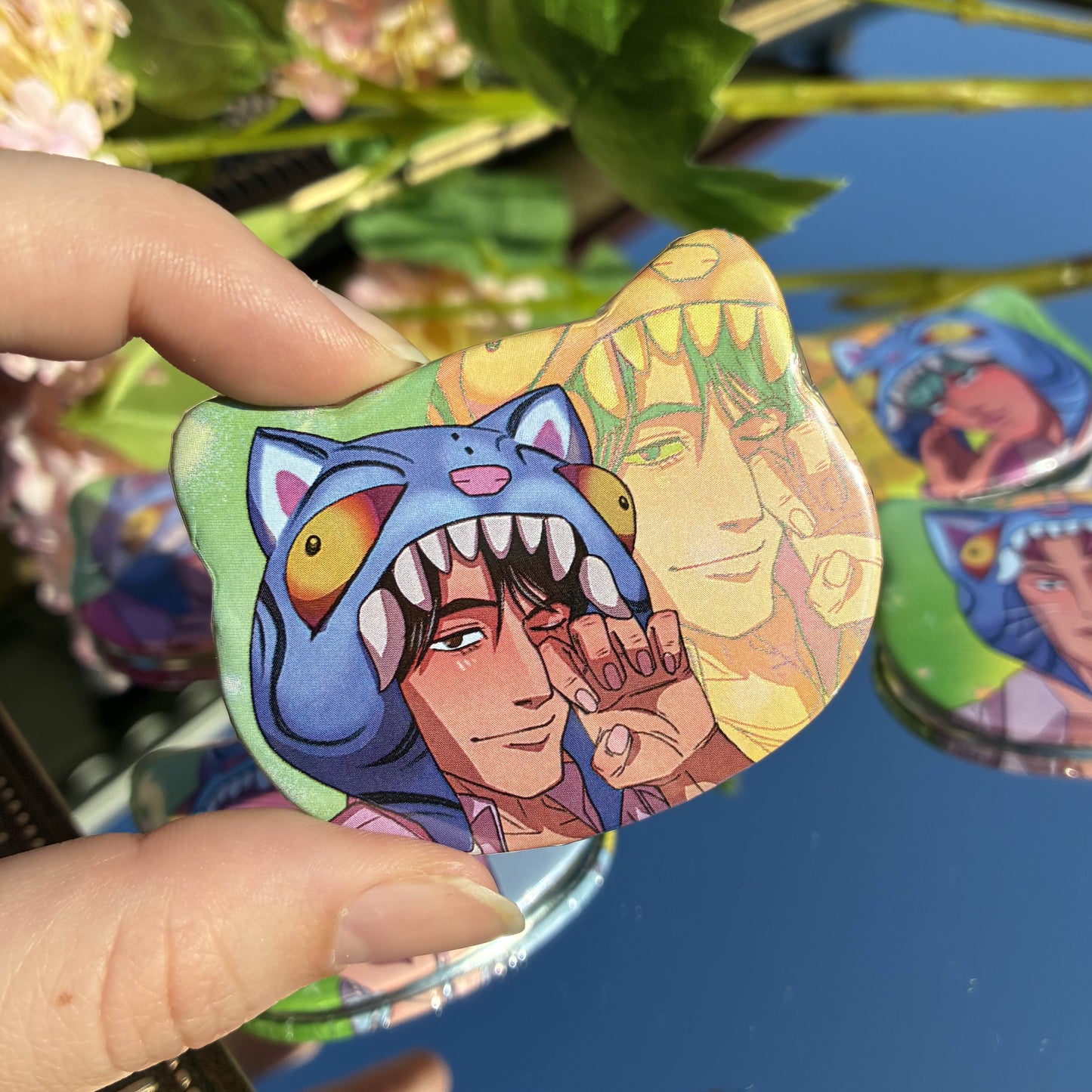 Your Idol Hunters Cat Buttons!