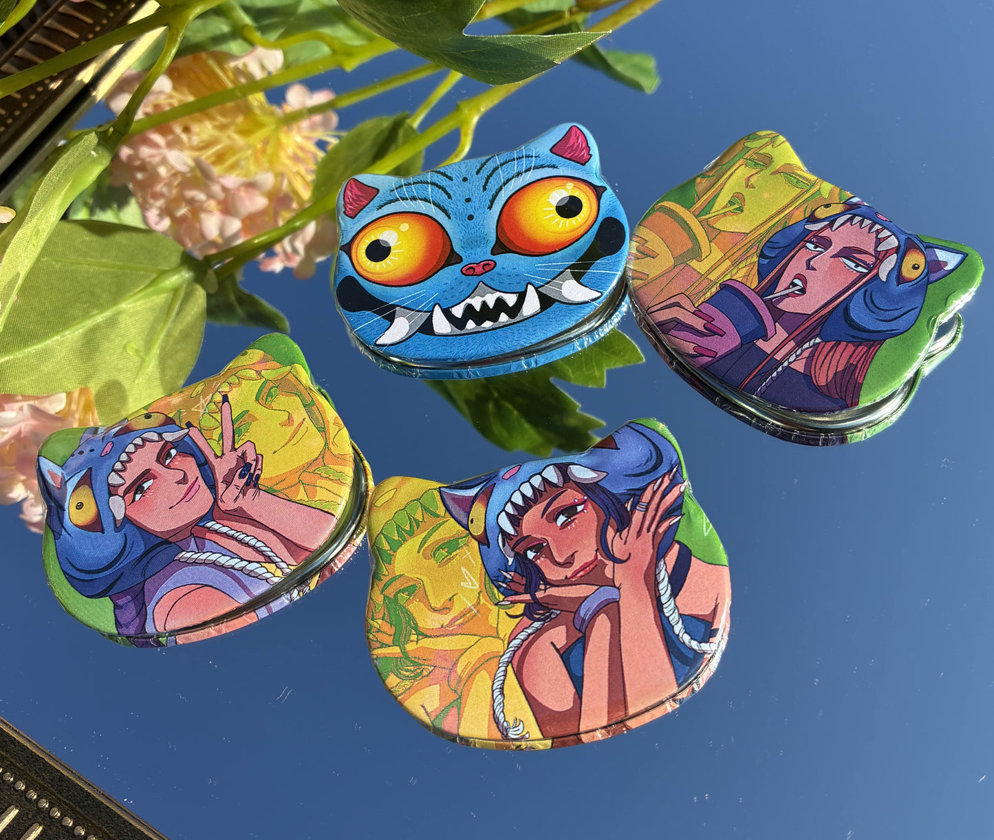 Your Idol Hunters Cat Buttons!