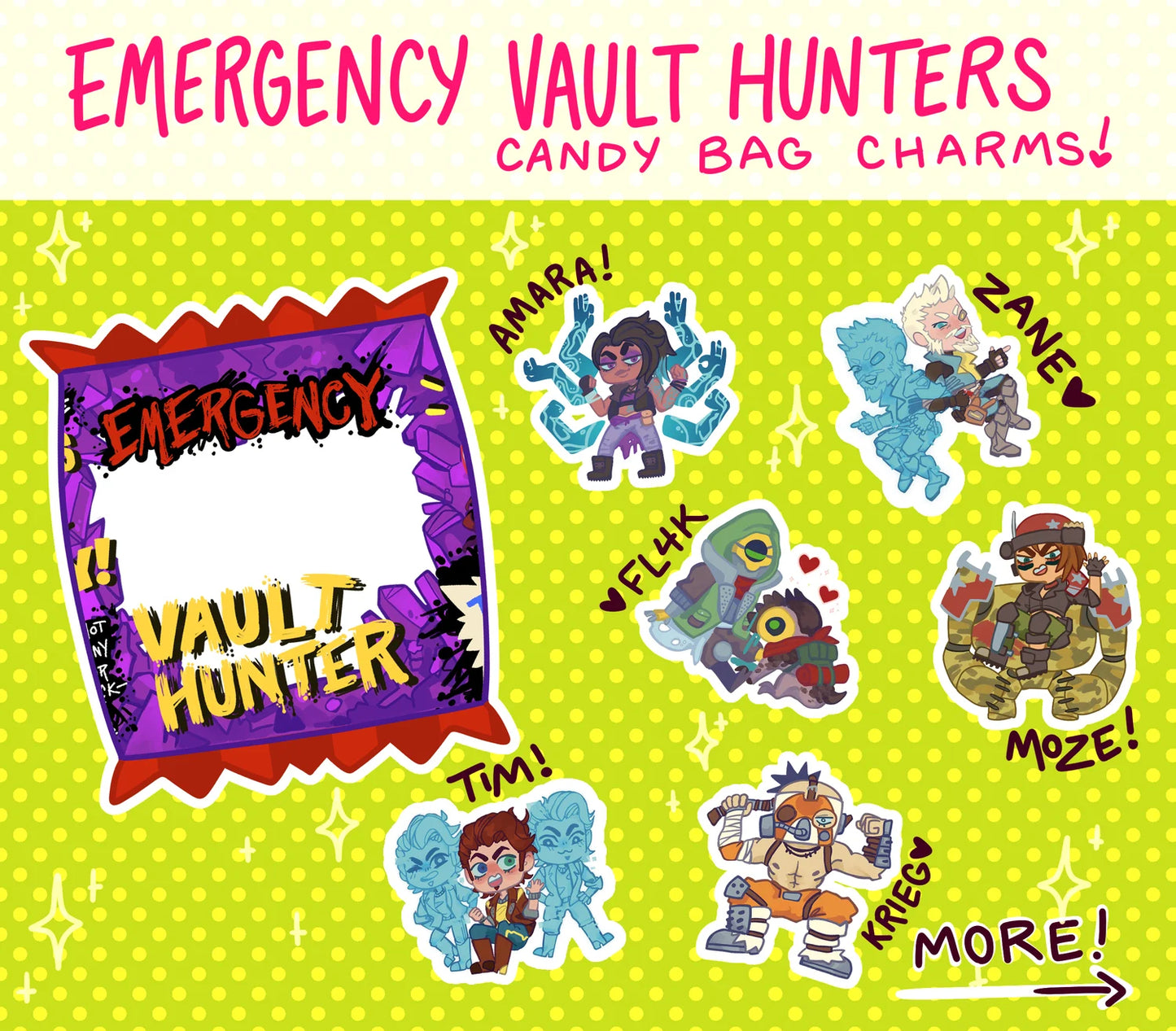 Edgylands Vault Hunter Candy Bag Charms!