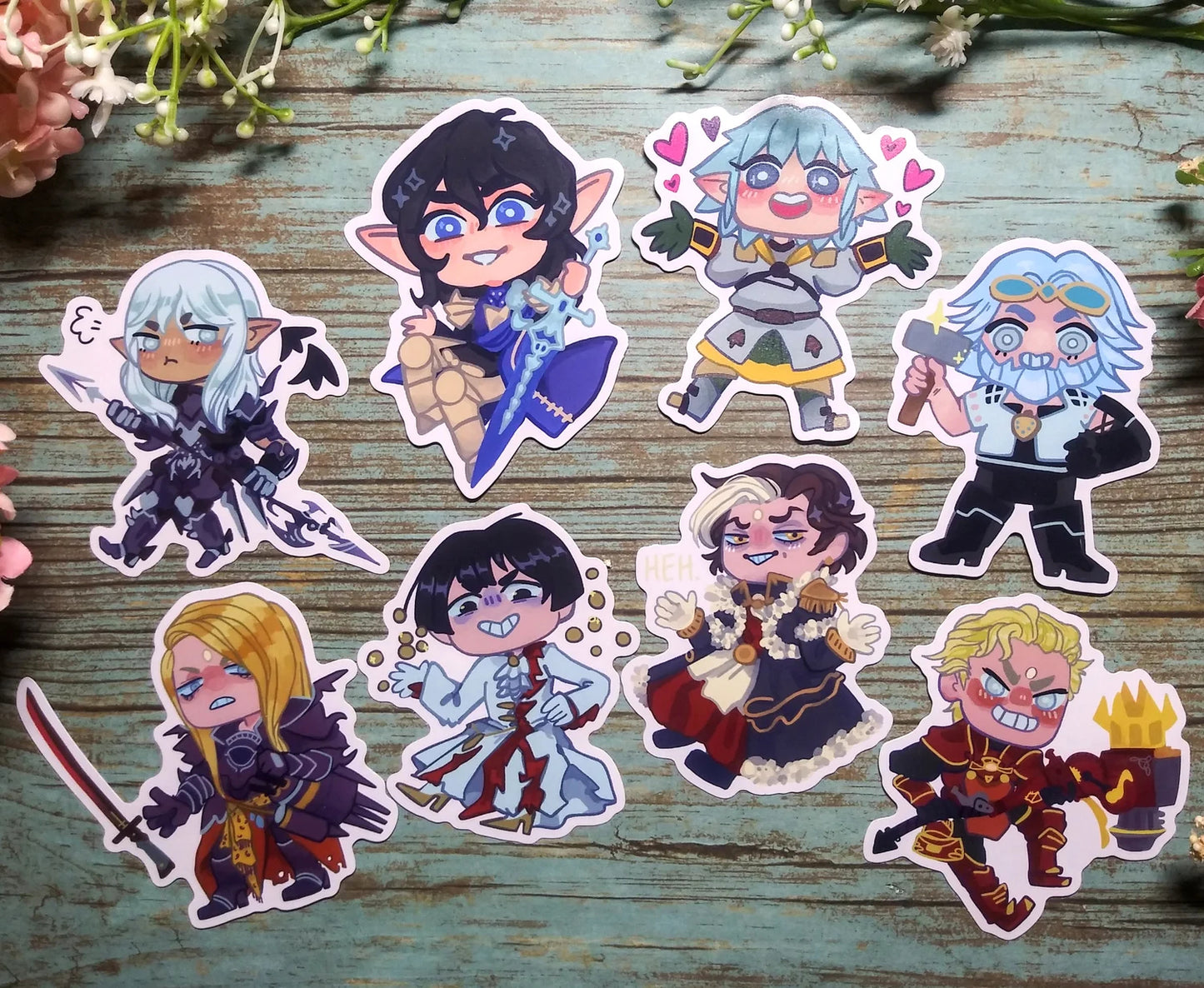 Fourteen Fantasy Stickers!
