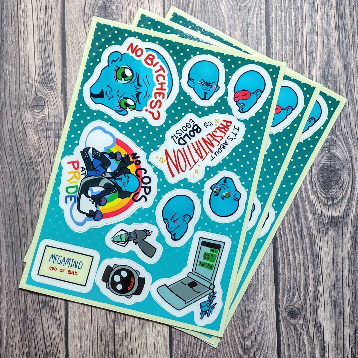 'Supervillain' Sticker Sheet!