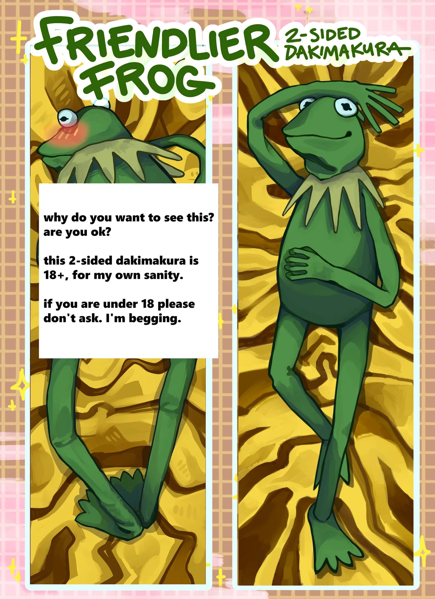 "The Friendlier Frog" Dakimakura!