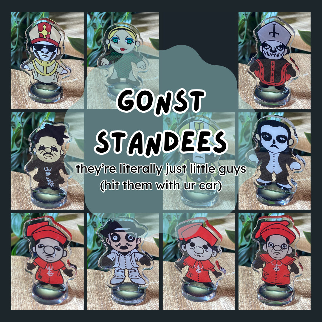 'Cursed Clergy | GONST' Mini Acrylic Standees!