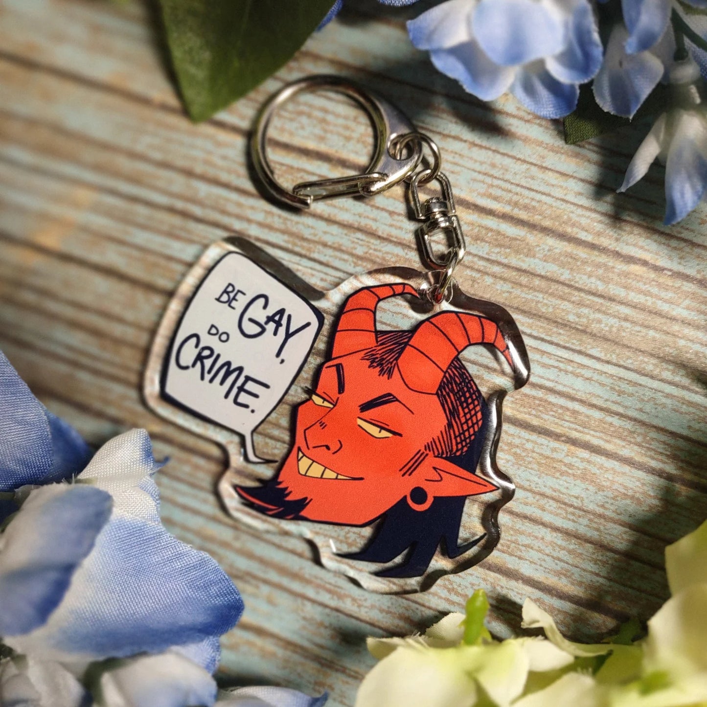 'Be Gay Do Crime' Epoxy Charm!