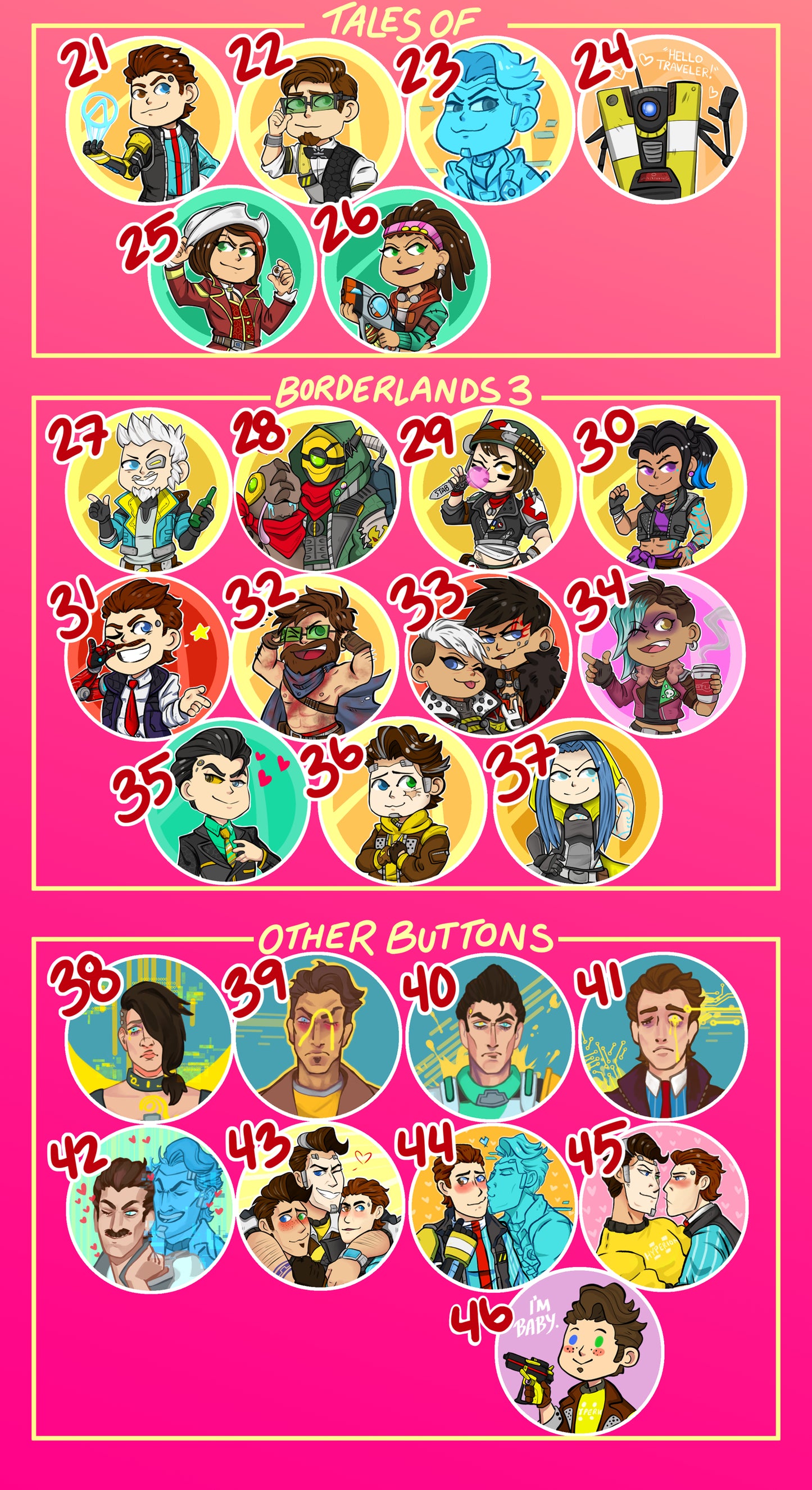 Edgylands Round Button Mega Set!