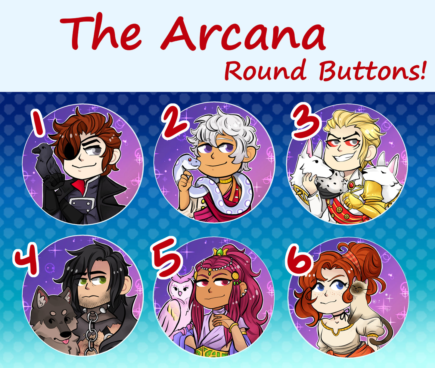 The Arcana Buttons!