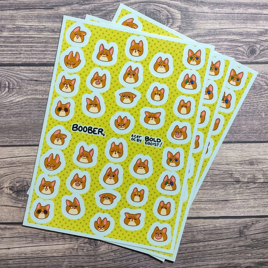 Boober Sticker Sheet!