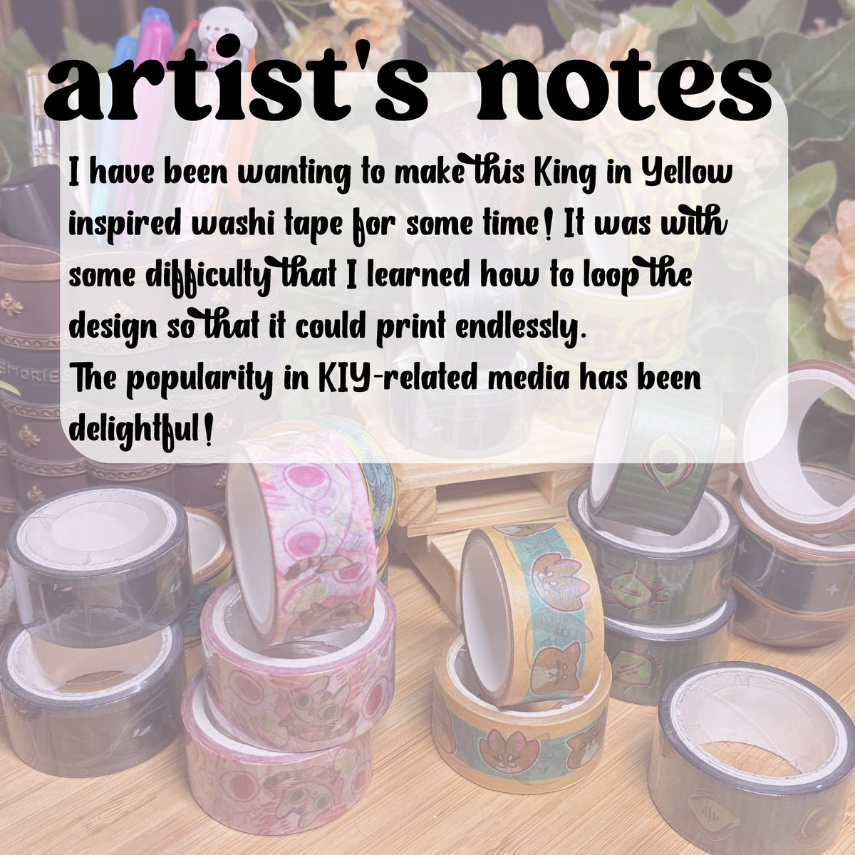 King in Yellow Washi Tape!