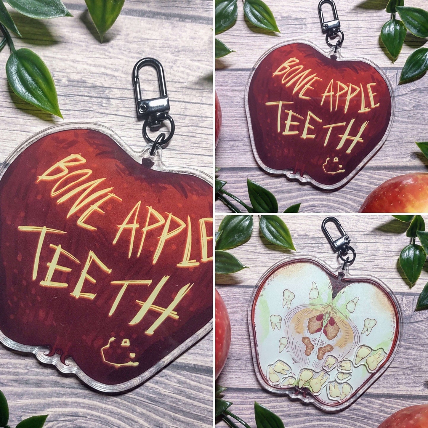 "Bone Apple Teeth" Shaker Charm!