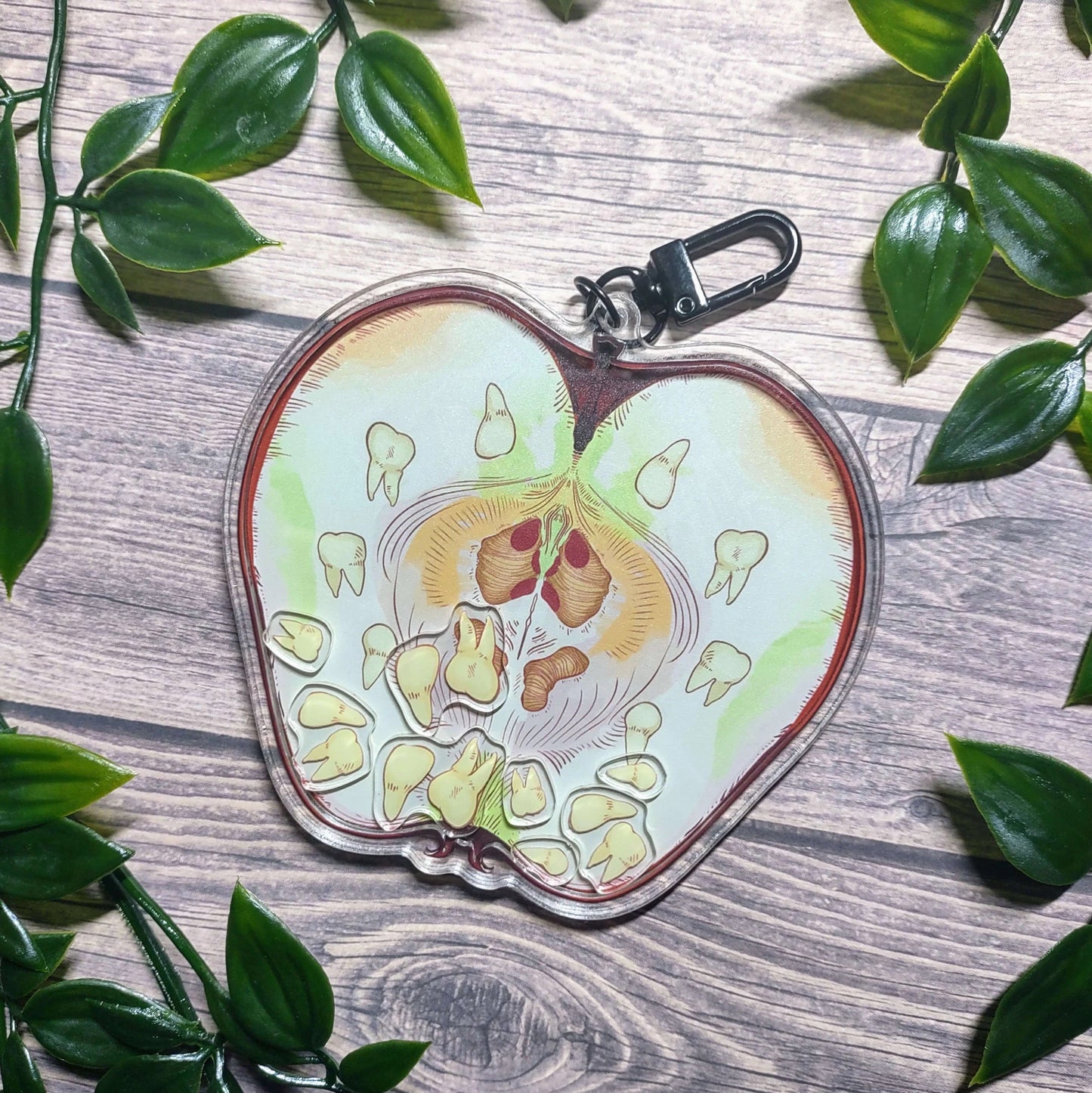 "Bone Apple Teeth" Shaker Charm!