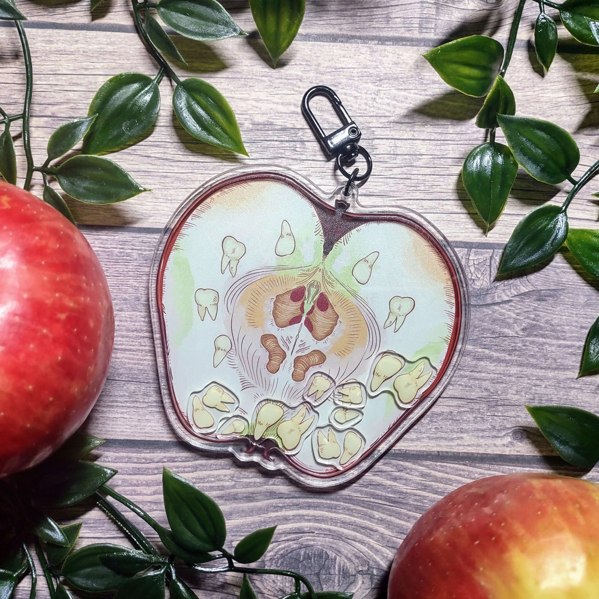 "Bone Apple Teeth" Shaker Charm!