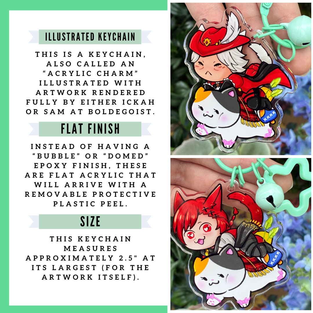 Catboys on Fat Cats Acrylic Charms!