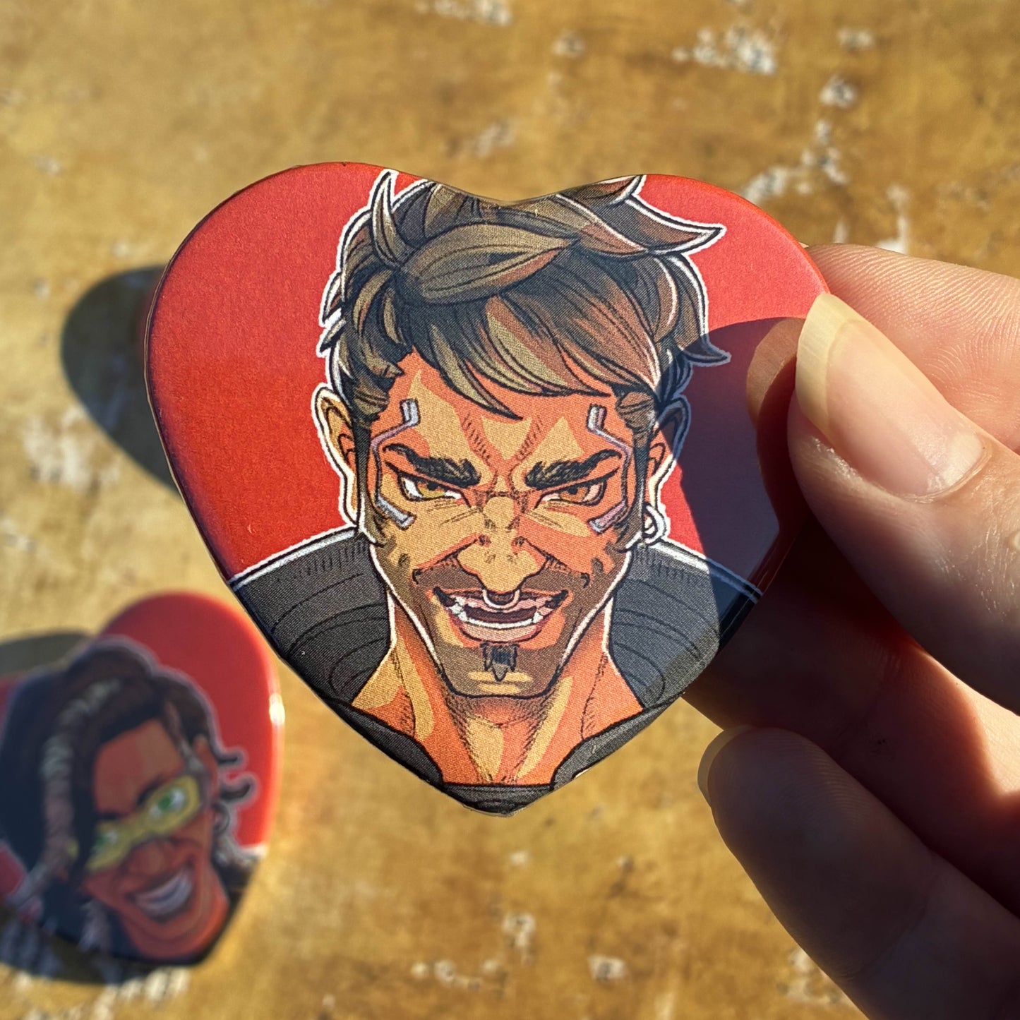 Edgylands Four Hunters Heart Buttons!