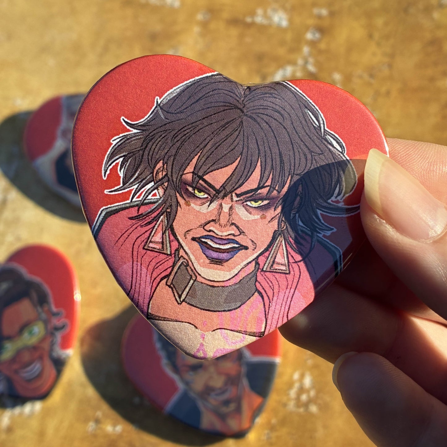 Edgylands Four Hunters Heart Buttons!