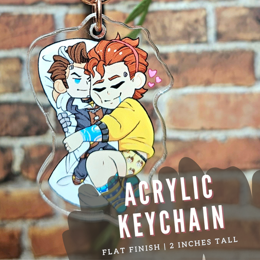 Rhys and his Jack Daki Acrylic Charm!