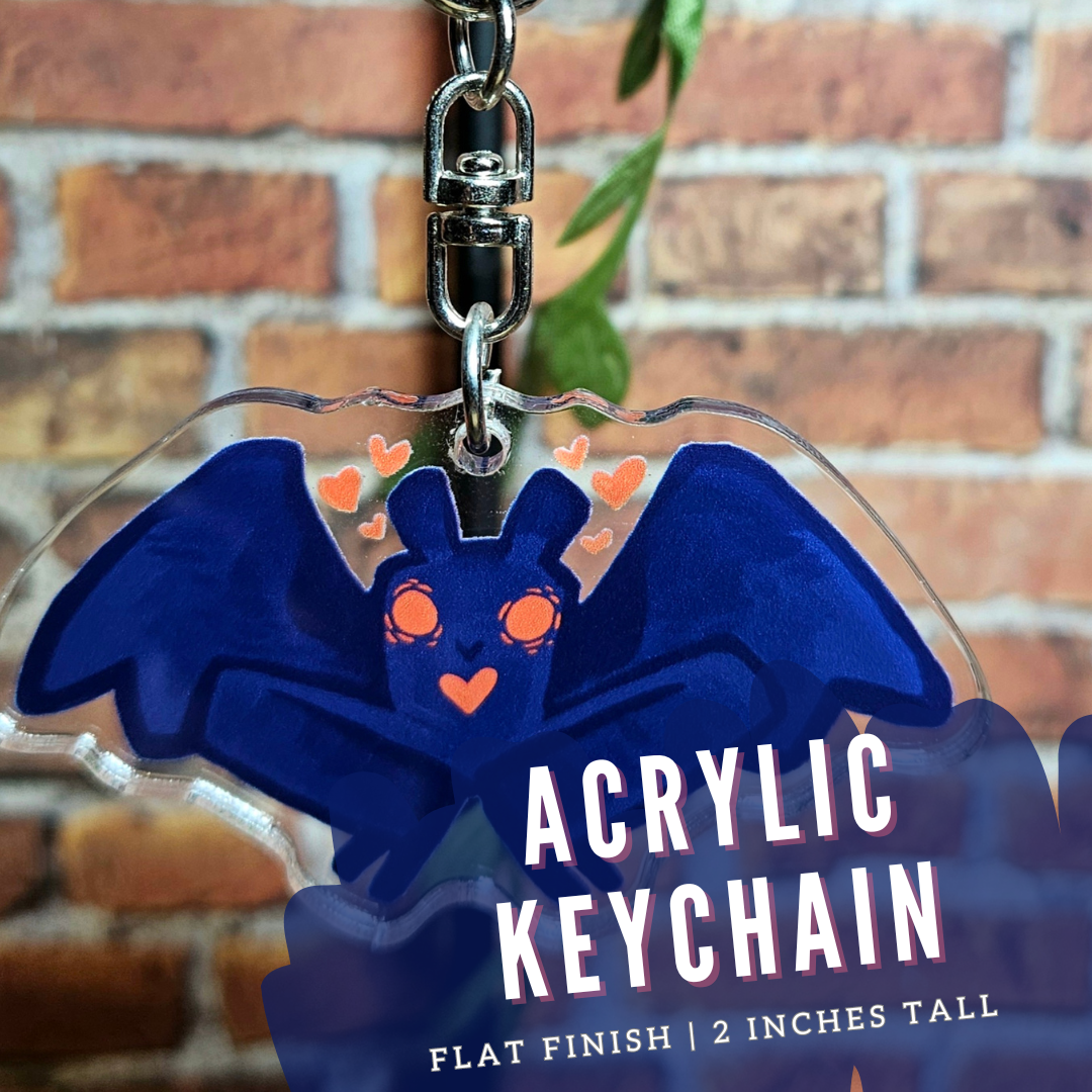 2" Mothman Acrylic Charm!
