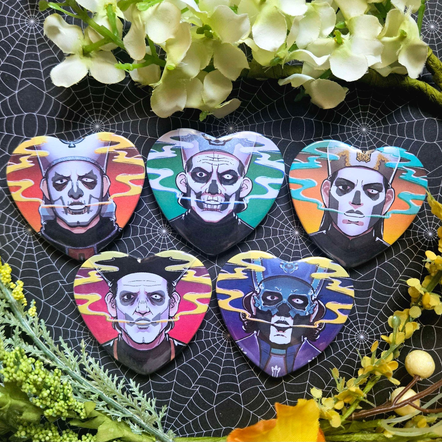 Papa Heart Buttons!