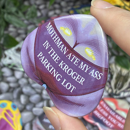 Cryptid Lover Heart Buttons!