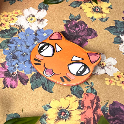 Mr Whiskey Cat Button!