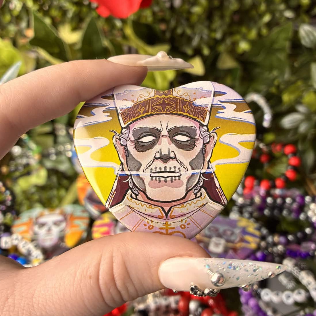 Cursed Clergy Heart Buttons!
