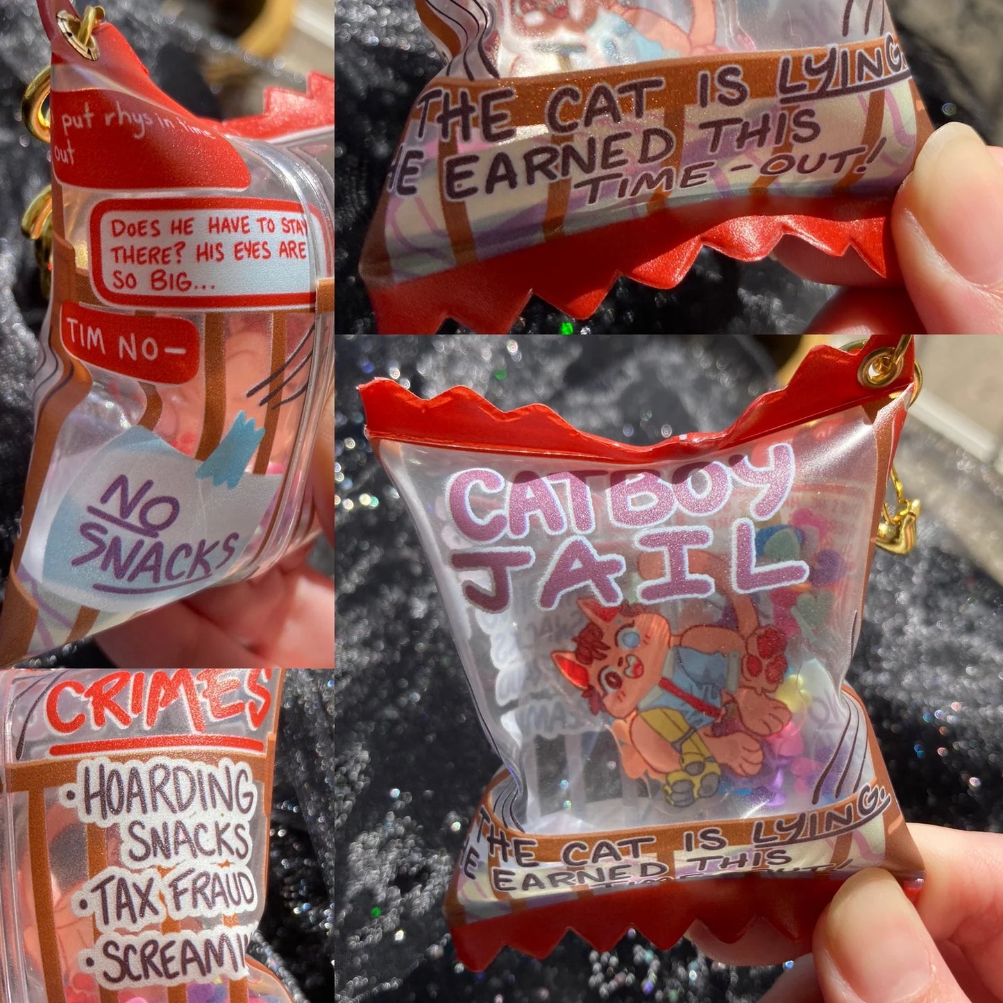 Catboy Jail Candy Bag Charms!