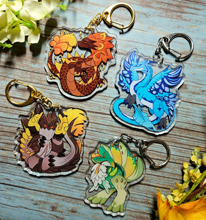 Gatcha Dragons Acrylic Charms!