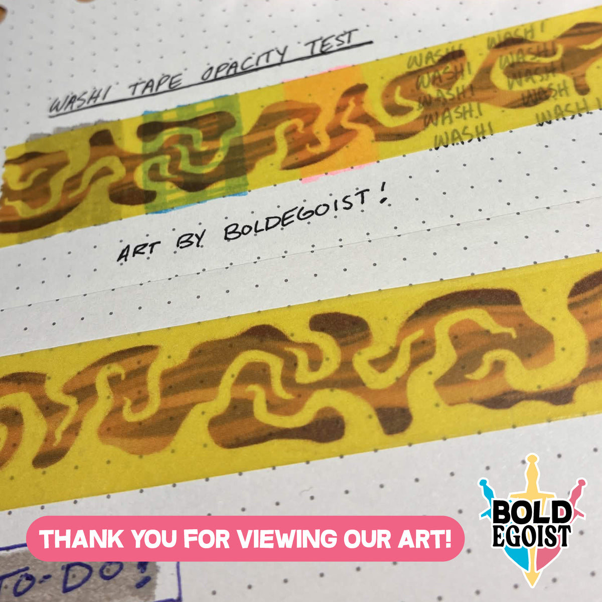 King in Yellow Washi Tape!