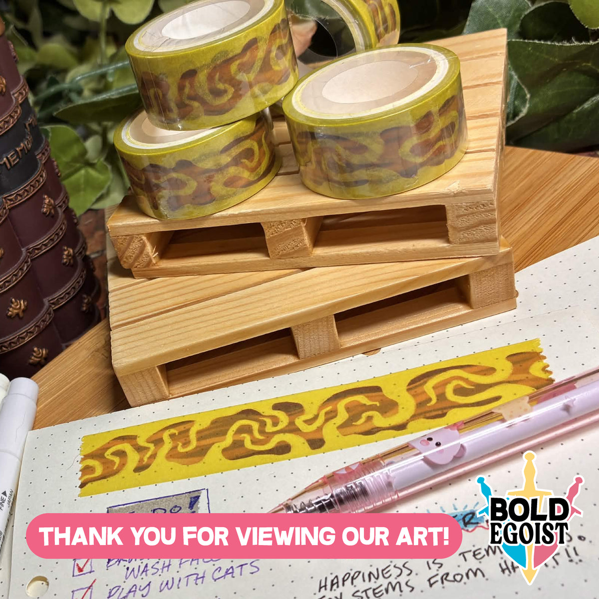 King in Yellow Washi Tape!