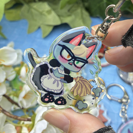 Catboy Maid Villager Epoxy Charm!