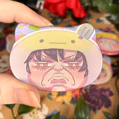 Deep & Spacey Loverboys "Pretty Boys" Cat Shaped Buttons!