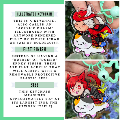 Catboys on Fat Cats Acrylic Charms!
