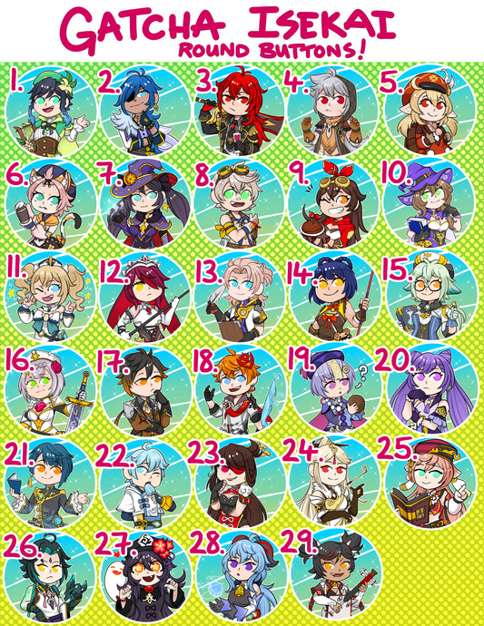 Gatcha Isekai Round Buttons!