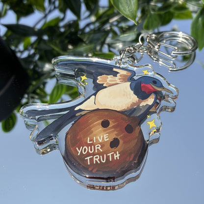'Live Your Truth' Swallow Epoxy Charm!
