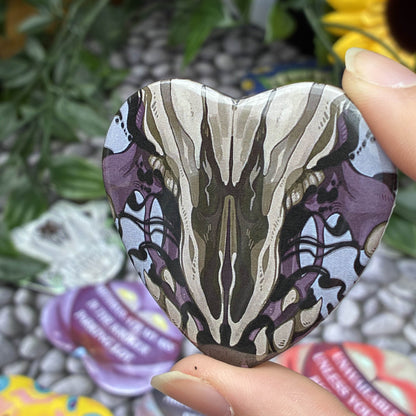 Monster Mouth Heart Buttons!