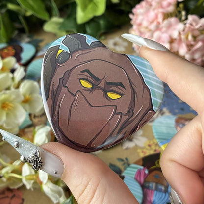 Heroic Phone Operator Heart Buttons!