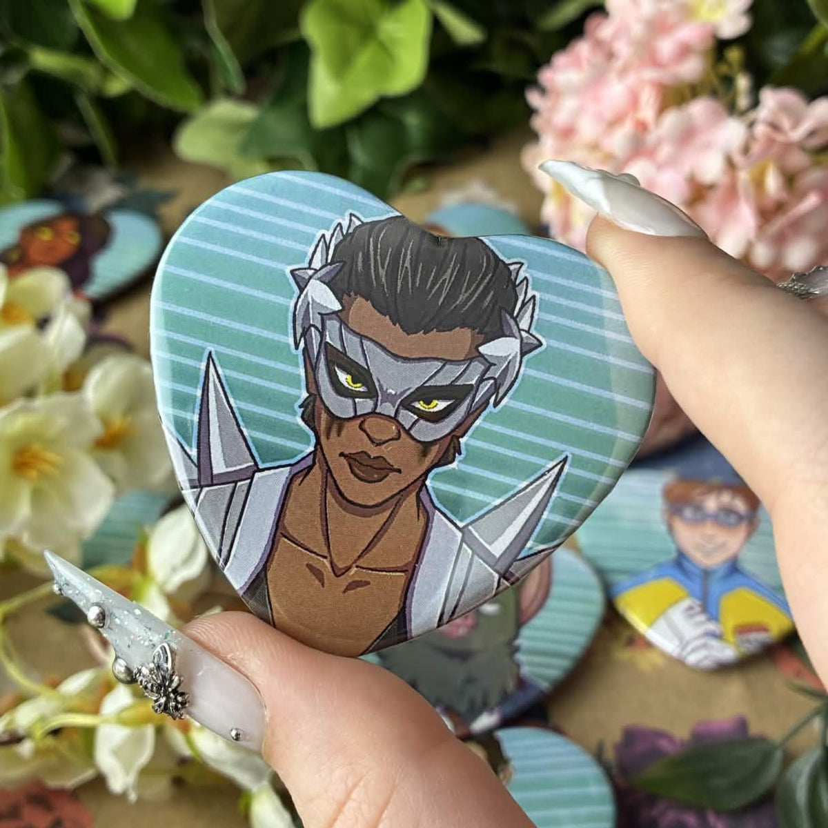 Heroic Phone Operator Heart Buttons!