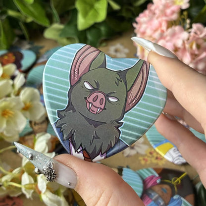 Heroic Phone Operator Heart Buttons!