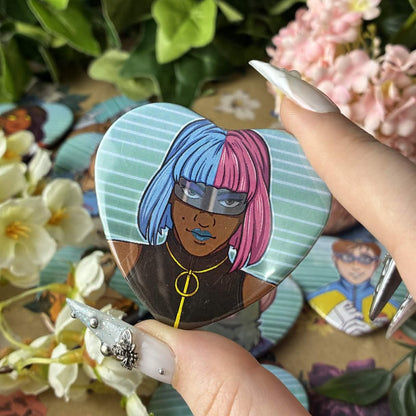 Heroic Phone Operator Heart Buttons!