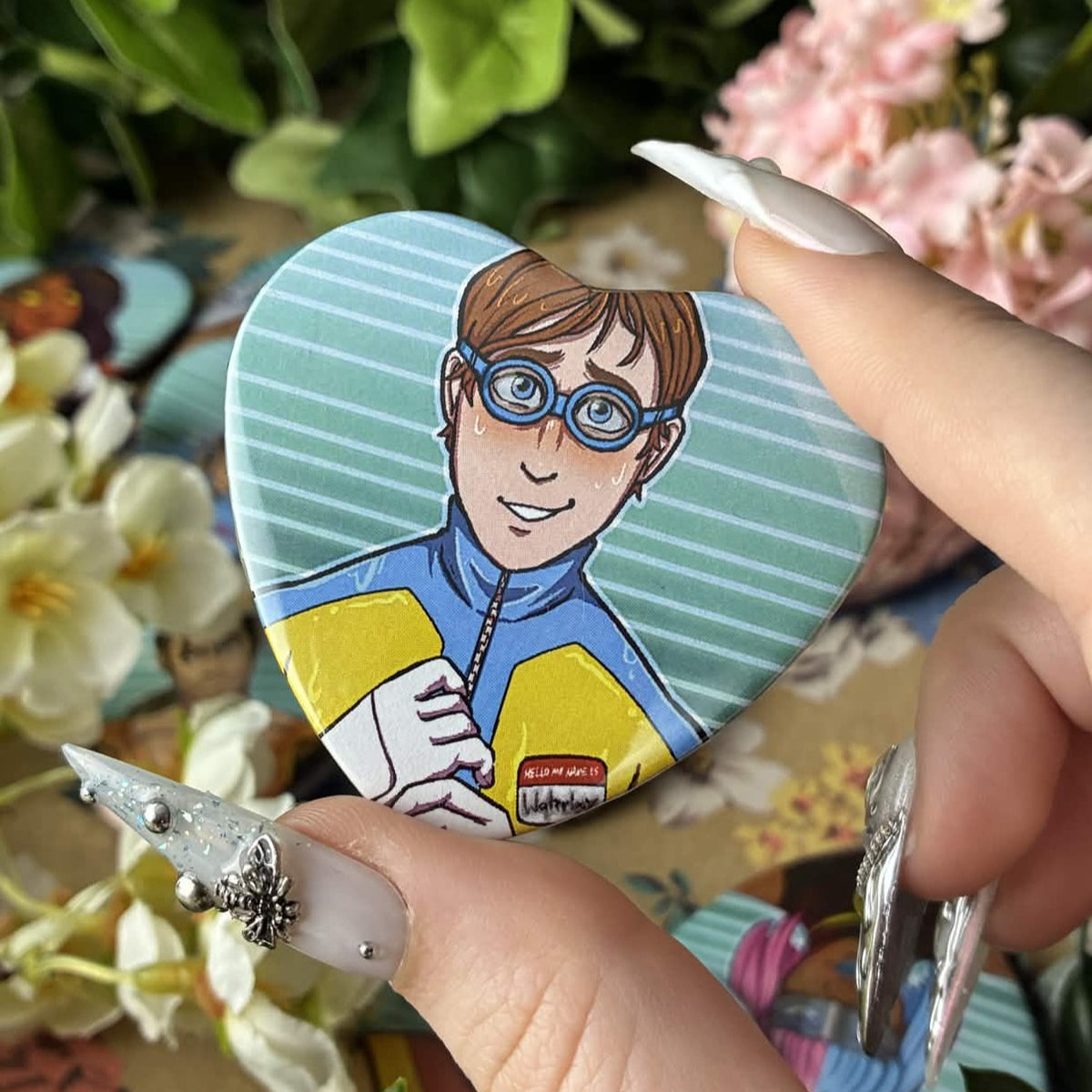 Heroic Phone Operator Heart Buttons!