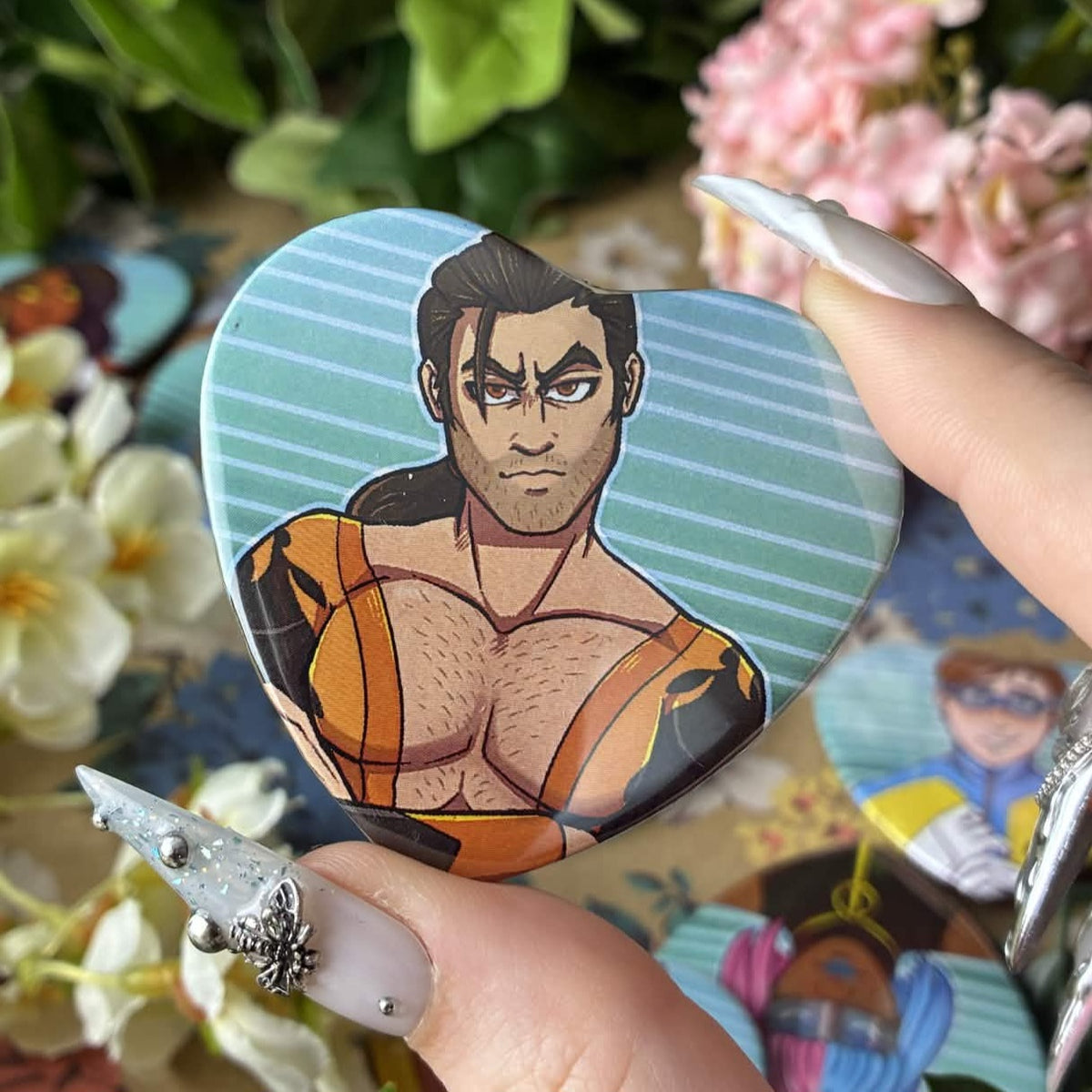 Heroic Phone Operator Heart Buttons!