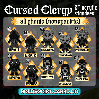 'Cursed Clergy | GONST' Mini Acrylic Standees!