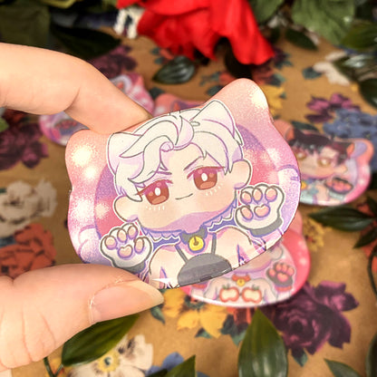 Deep & Spacey Loverboys "Catboys" Cat Buttons!