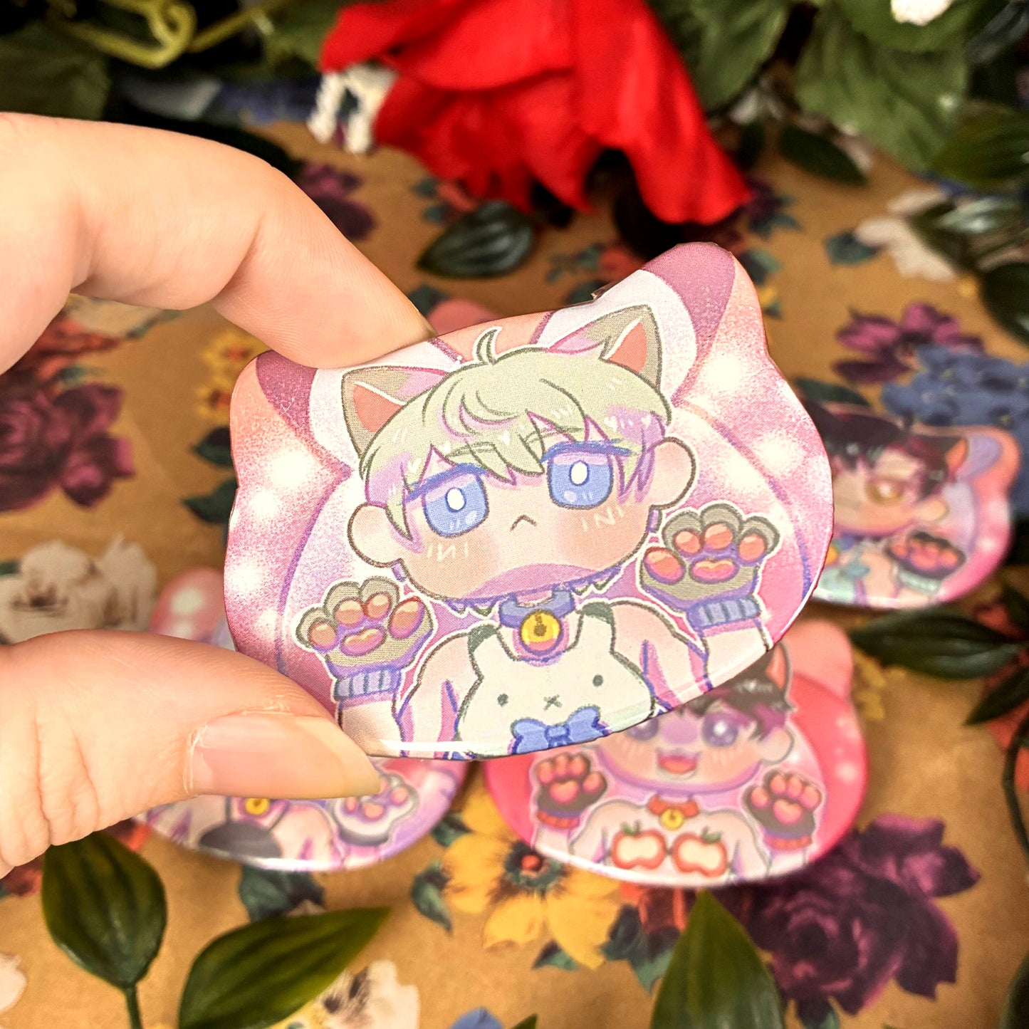 Deep & Spacey Loverboys "Catboys" Cat Buttons!