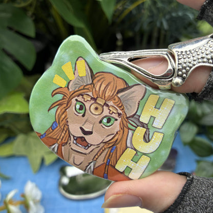 Fourteen Fantasy Cat-Shaped Buttons
